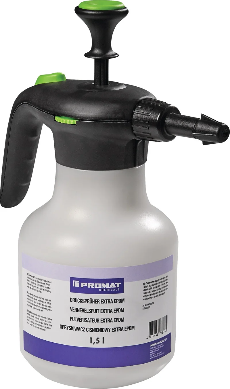 PROMAT CHEMICALS Drucksprüher Extra EPDM 1,5 l – chemikalienbeständig, mit EPDM-Dichtung & beschichteter Feder