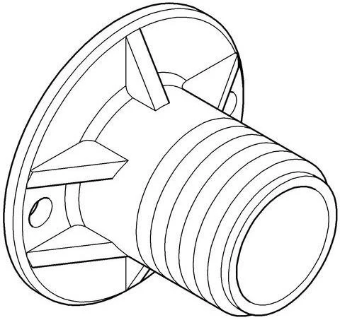 GROHE Befestigungshilfe 18283 für 1/2'' Armaturen – 10 Stück Montage-Set