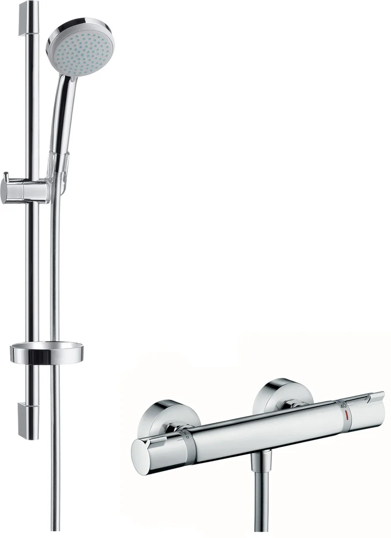 HANSGROHE Brausekombi CROMA 100 ECOSTAT COMFORT EcoSm Vers Bsta Unica´C chr