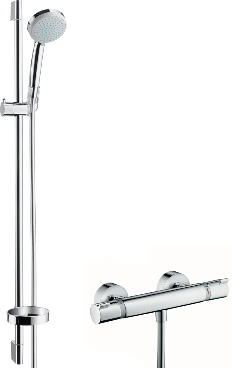 HANSGROHE Brausekombi CROMA 100 ECOSTAT COMFORT EcoSm Vers Bsta Unica´C chr