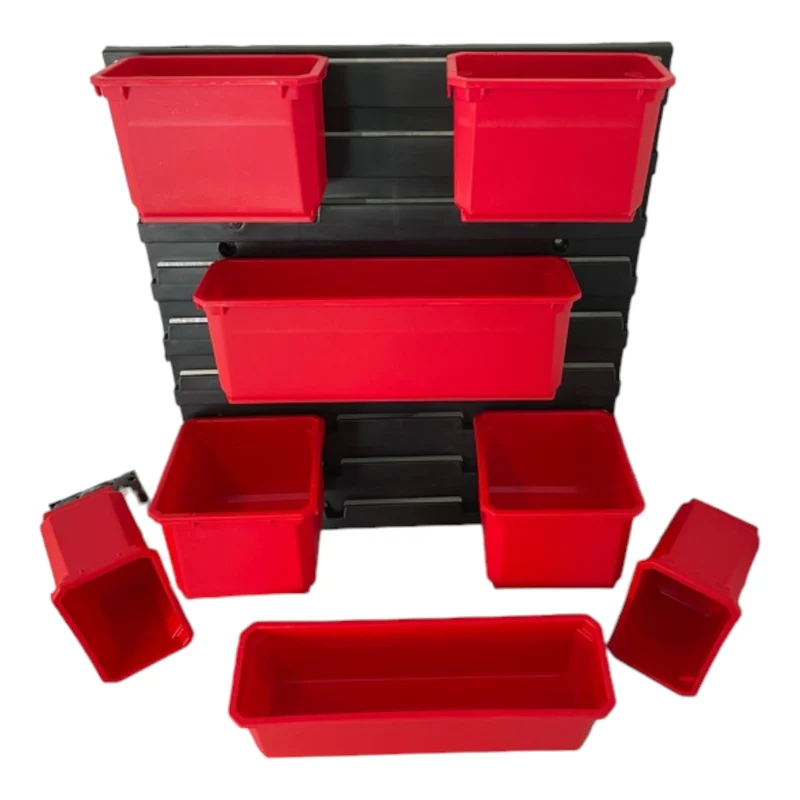 Toolbrothers RHINO Container Set Nr. 7 Werkstattwand mit 8 Behältern für RHINO L Organizer Höhe XL