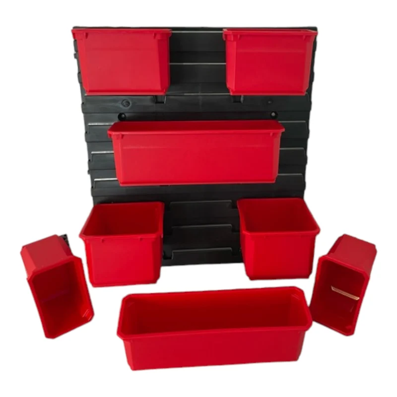 Toolbrothers RHINO Container Set Nr. 7 Werkstattwand mit 8 Behältern für RHINO L Organizer Höhe XL