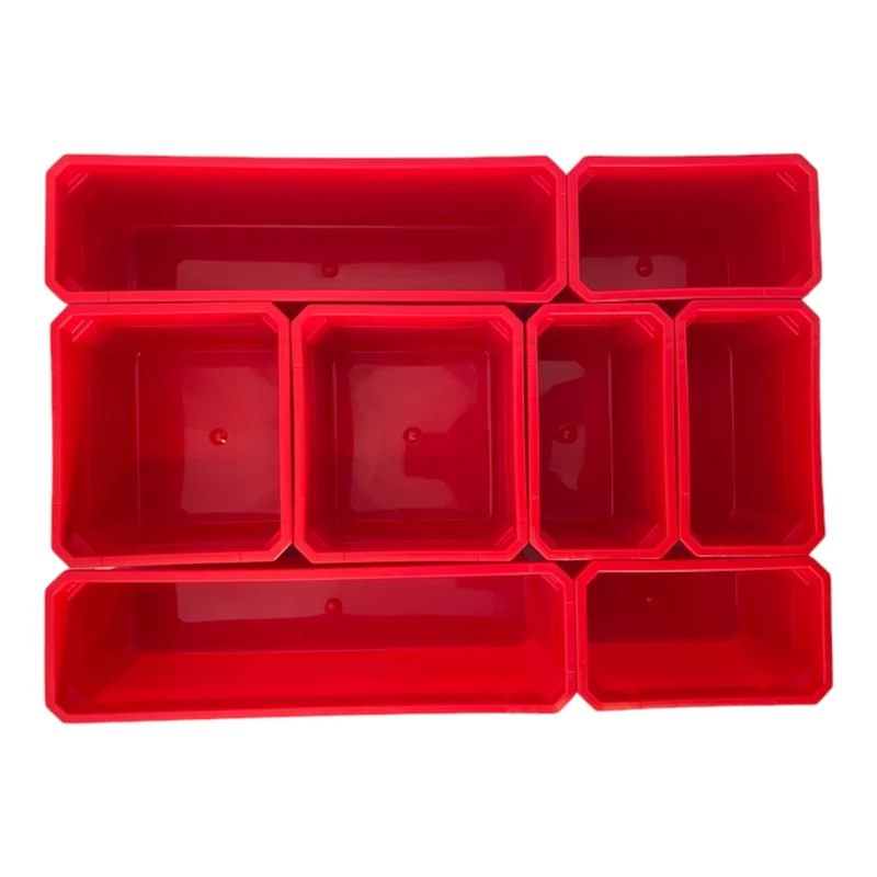 Toolbrothers RHINO Container Set Nr. 7 Werkstattwand mit 8 Behältern für RHINO L Organizer Höhe XL