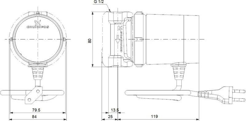 GRUNDFOS COMFORT 15-14 B Zirkulationspumpe – Hocheffizienz für Trinkwarmwasser