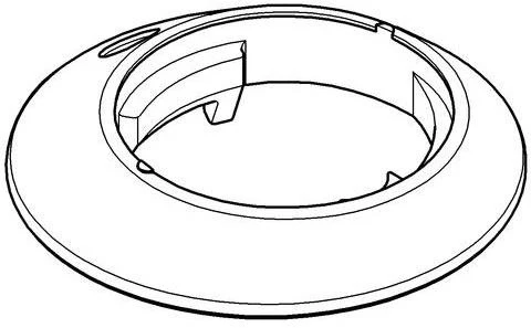 GROHE Rosette 48004 in Chrom – Passgenaue Abdeckung für Armaturen