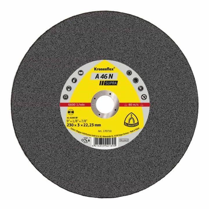 KLINGSPOR Trennscheibe A 46 N Supra D230x3mm gerade 25 Stück ( 4000841039 )