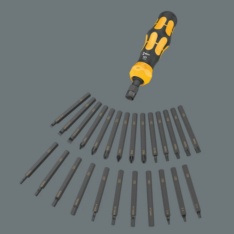 WERA Schraubendrehersatz KK 900 Set 1 19-teilig PH/PZD/TX/6-Kant/Schlitz ( 4000827283 )
