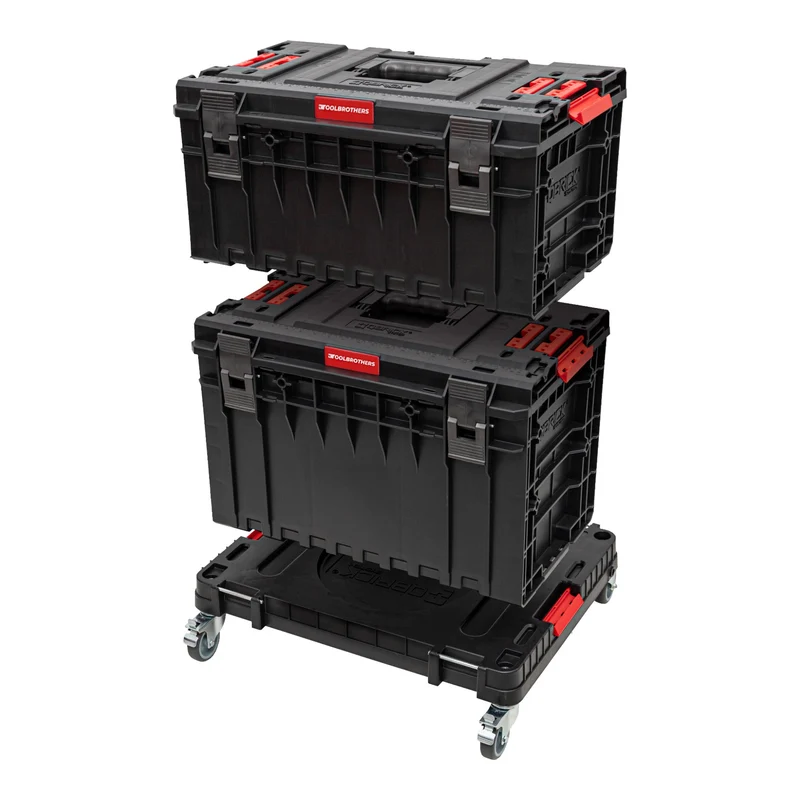 Toolbrothers RHINO XXL mobiler Transportroller ECO Movement+ Rollbrett mit Schwenkrädern aus Metall und Bremse