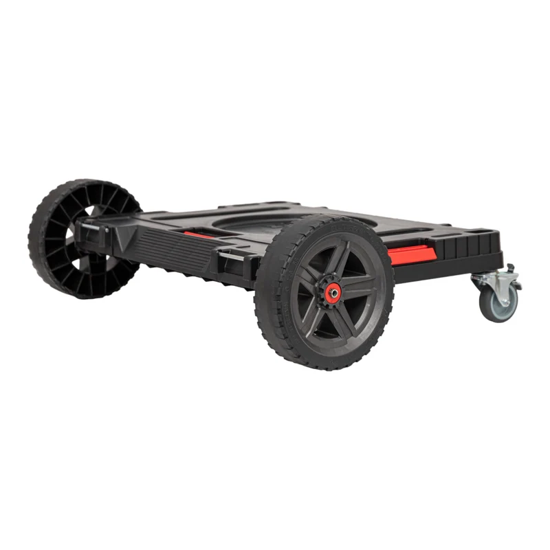Toolbrothers RHINO XXL mobiler Transportroller ECO Mobility+ Rollbrett mit Schwenkrädern aus Metall und Bremse