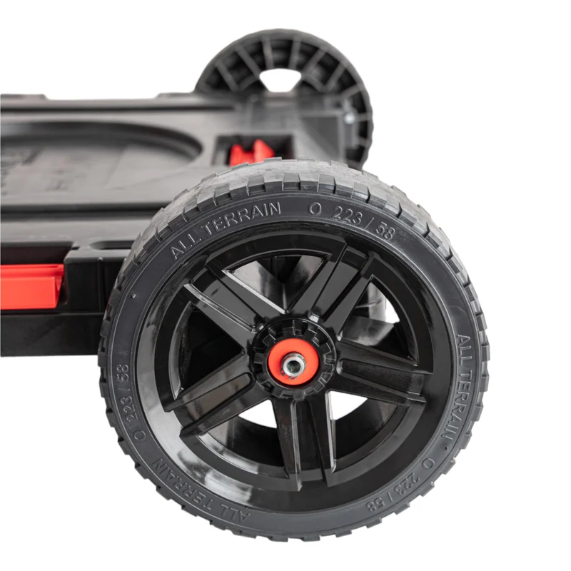 Toolbrothers RHINO XXL mobiler Transportroller ECO Mobility+ Rollbrett mit Schwenkrädern aus Metall und Bremse