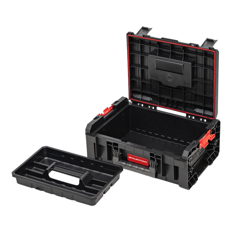 Toolbrothers RHINO Werkzeugkasten Set 2 RHINO L Werkzeugkoffer ECO Basic + 2x RHINO L Organizer ECO Höhe M Boxen IP54