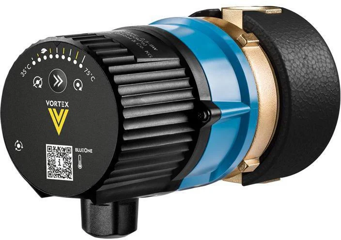 VORTEX Brauchwasserpumpe BWO 155 R ERT BlueOne mit Regelthermostat, Anschluss 1/2"
