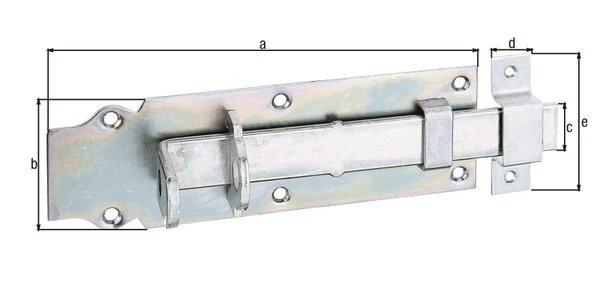 GAH Schlossriegel Länge 200 mm Breite 64 mm gerade ( 8002580762 )