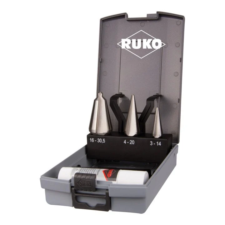 RUKO Blechschälbohrersatz 3-14 / 5-20 / 16-30,5 mm ( 4000601698 )