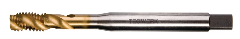 Maschinengewindebohrer HSS-Co TiN 6H TECWERK