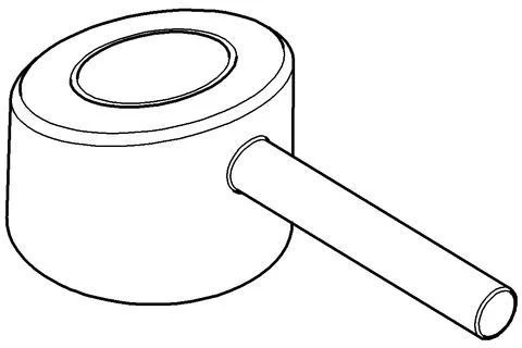 GROHE Hebel 46630 Chrom – Armaturengriff in glänzendem Chrom