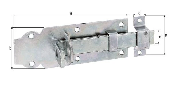 GAH Schlossriegel Länge 140 mm Breite 52 mm gerade ( 8002488863 )