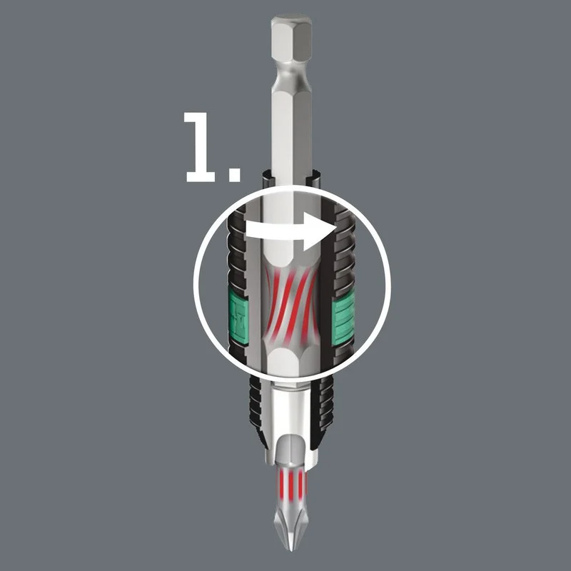 WERA Bit 855/1 BTZ 1/4 ″ PZD 1 Länge 25 mm 10 Stück ( 4000829530 )