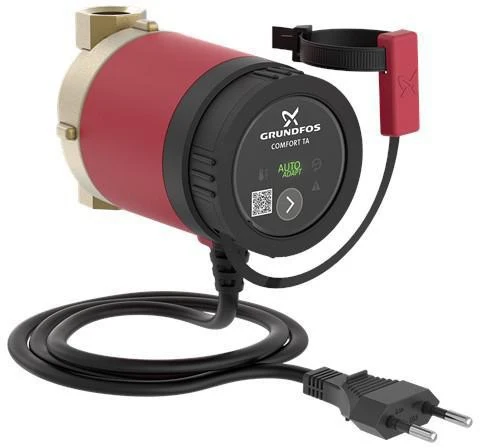 GRUNDFOS Zirkulationspumpe COMFORT 15-14 B TA – Hocheffizienz Trinkwarmwasser-Pumpe mit AUTOadapt