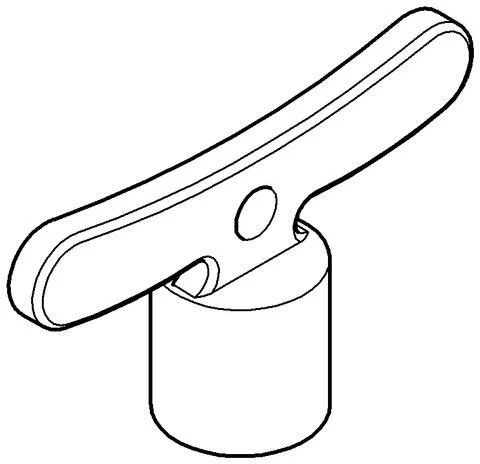 GROHE Steckschlüssel 41830 DN15 mit Innenvierkant – LongLife Oberfläche