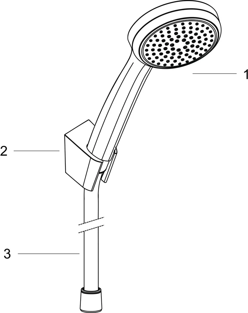 Hansgrohe Brauseset Croma 100 Mono mit in Chrom