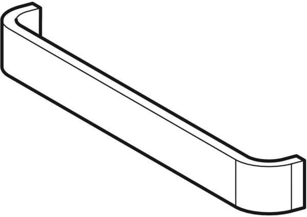Geberit Renova Comfort Handtuchhalter & Griff – Aluminium eloxiert, 325 mm, für Waschtisch