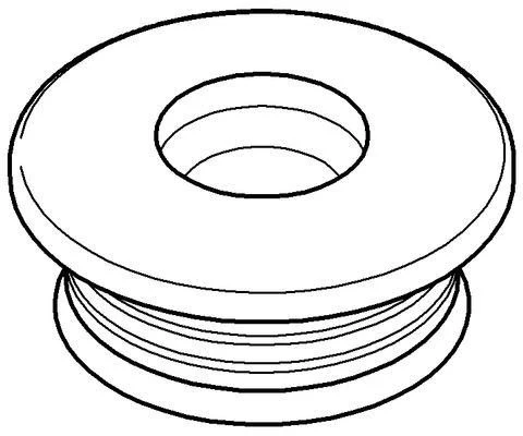 GROHE Verbinder 43818 für Actron – Urinal-Adapter mit Long·Life Oberfläche in Chrom