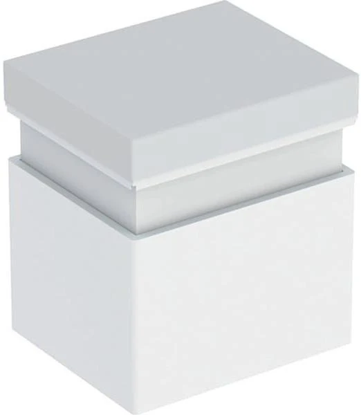 Geberit Renova Comfort Hocker – Weiß Matt, Höhenverstellbar mit Rollen & Stauraum