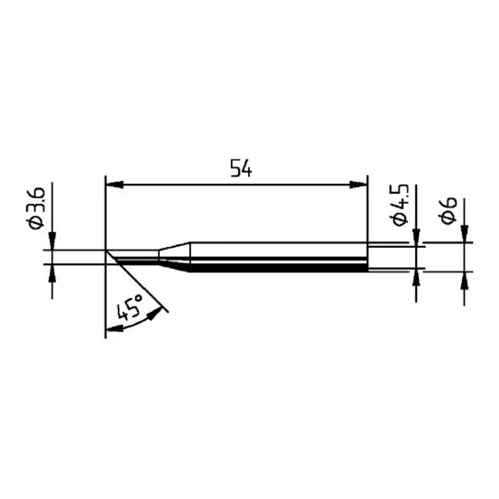 ERSA Lötspitze Serie 162 angeschrägt 2 Stück ( 4000872411 )
