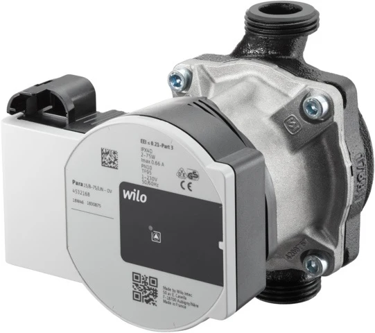 OVENTROP Ersatzpumpe Speicherkreis Regumaq X-25/X-45 – Wilo PARA 15-130/8-75/LIN-9