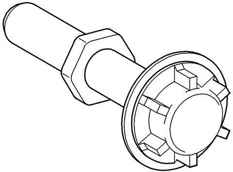 GROHE Betätigungsstift 43067 komplett für WC-Druckspüler – Original Ersatzteil