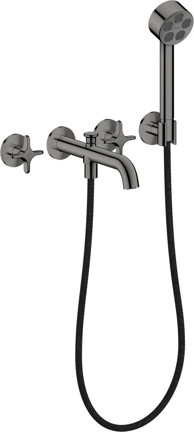 AXOR One 3-Loch Wannenarmatur Unterputz mit Handbrause