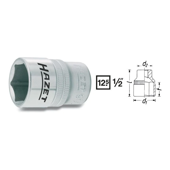 HAZET Steckschlüsseleinsatz 900 1/2 ″ 6-kant ( 4000822684 )