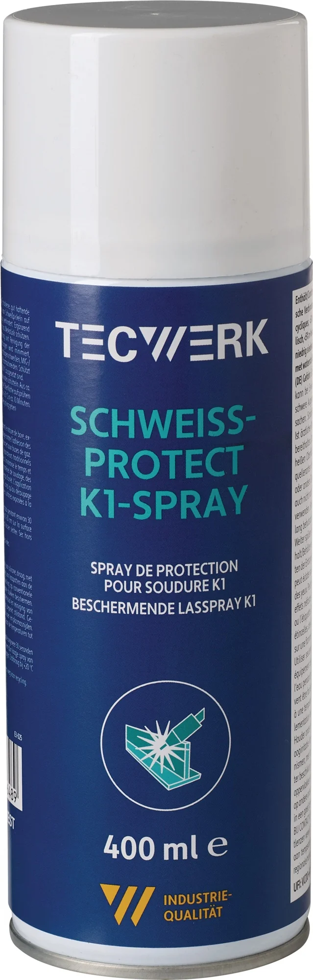 TECWERK Schweißprotect K1 Spray 400 ml – Silikonfreie Langzeitbeschichtung für Schweißgeräte, 12er-Pack