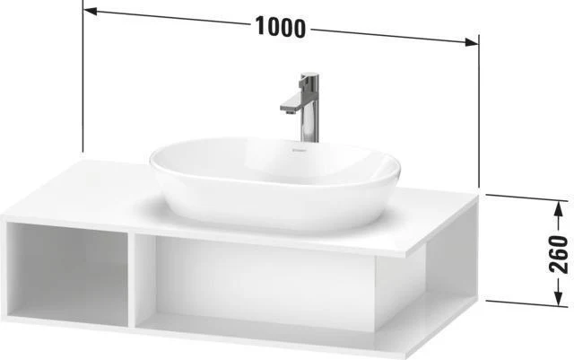 DURAVIT D-Neo WTU wandh.,1 offenes Fach l., 2