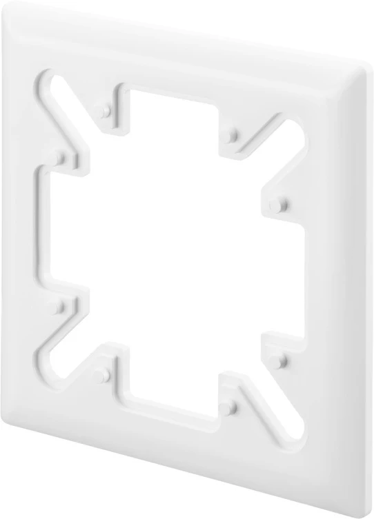 OVENTROP Montageplatte System Feller für R-Tronic, verkehrsweiß RAL 9016, 88 x 88 mm