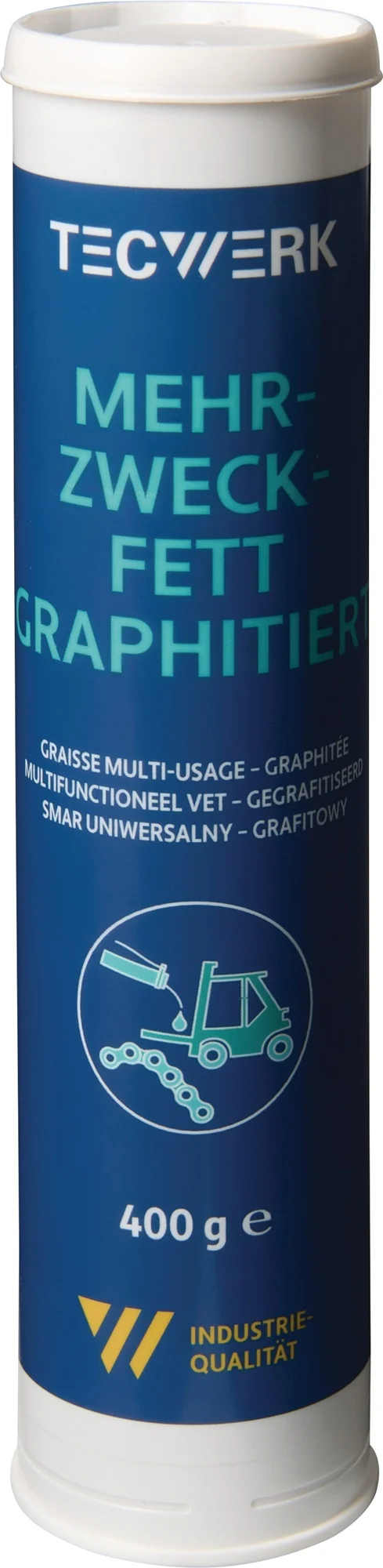 TECWERK Mehrzweckfett graphitiert 400g schwarz Kartusche – 12 Stück