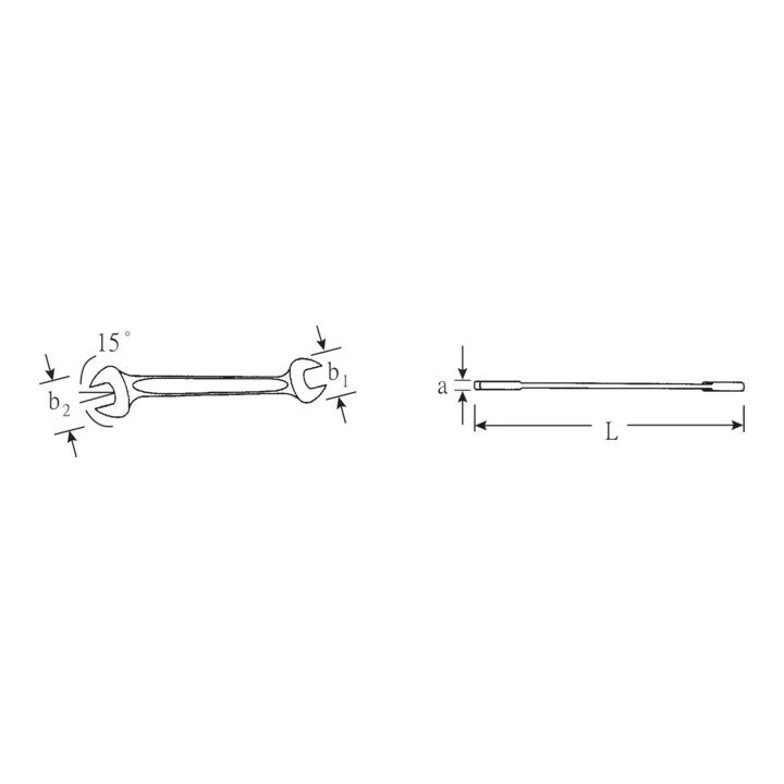 STAHLWILLE Doppelmaulschlüssel MOTOR 10 36 x 41 mm Länge 375 mm ( 4000826176 )