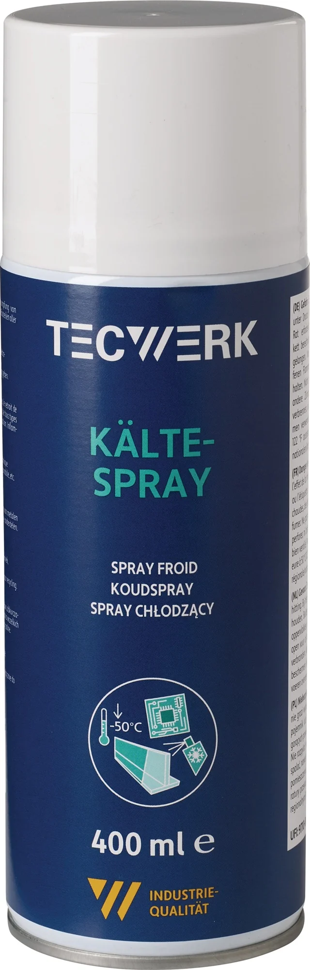 TECWERK Kältespray 400 ml farblos bis zu -50 °C Spraydose – 12 Stück