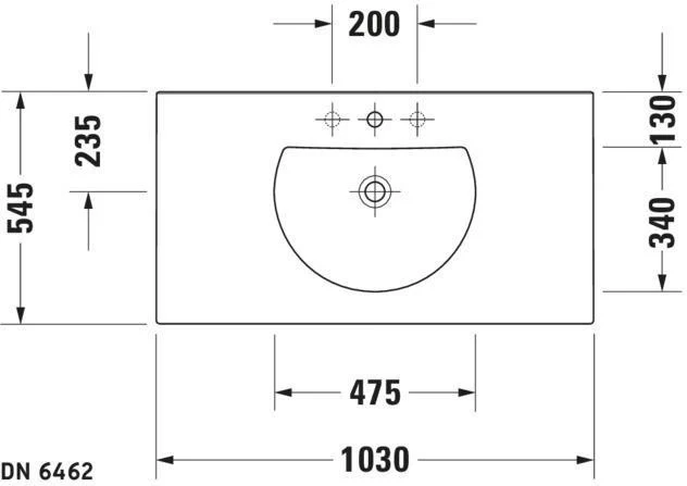 DURAVIT Möbelwaschtisch Darling New 1030 mm