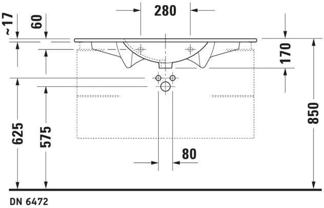 DURAVIT Möbelwaschtisch Darling New 1030 mm
