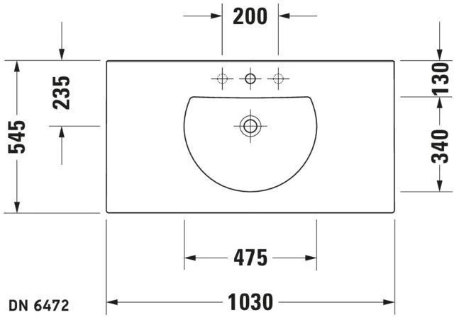 DURAVIT Möbelwaschtisch Darling New 1030 mm